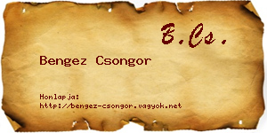 Bengez Csongor névjegykártya